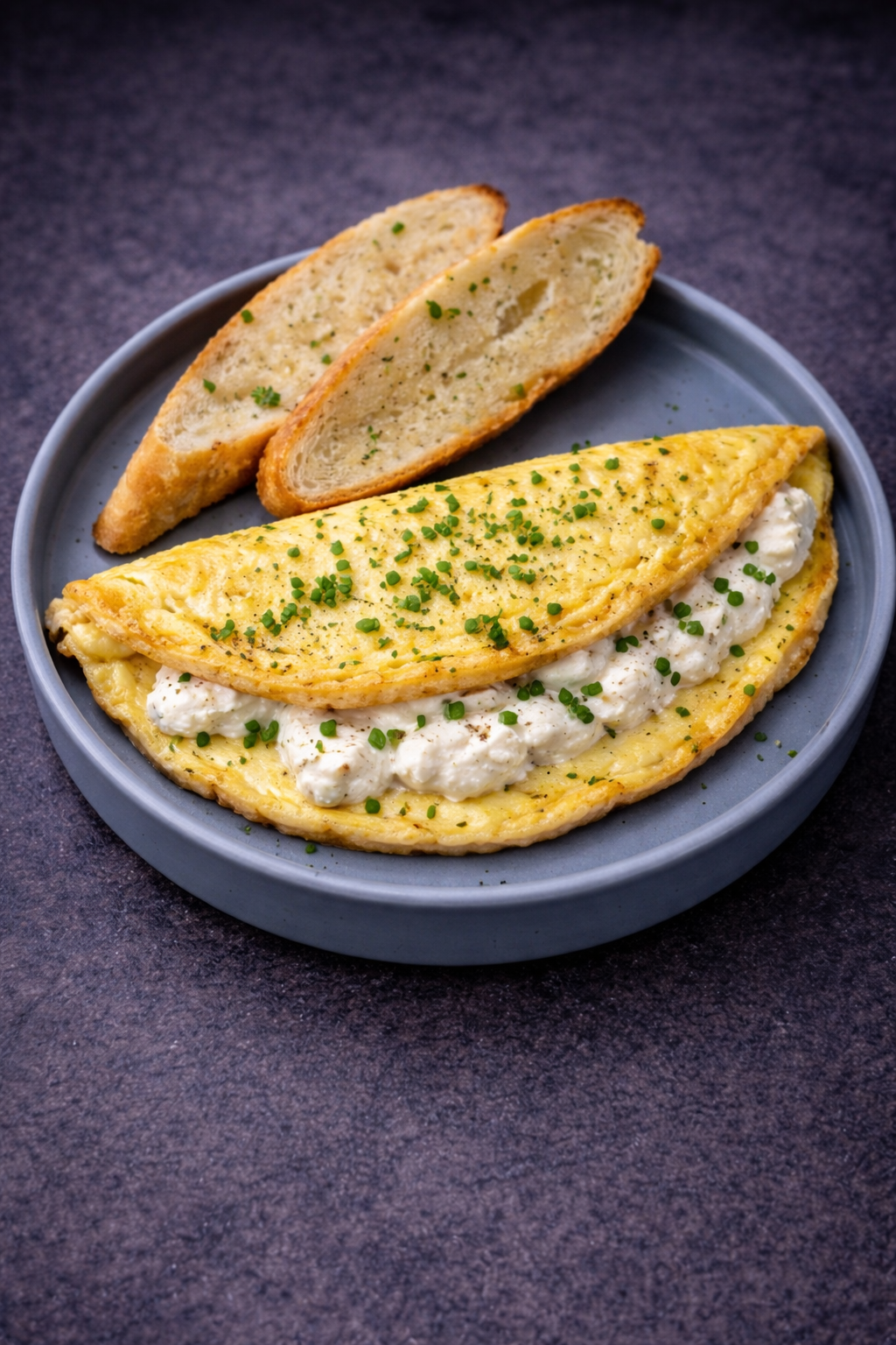 Омлет с творожным сыром