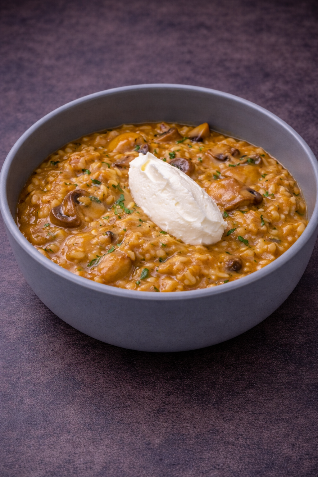 Ризотто с белыми грибами