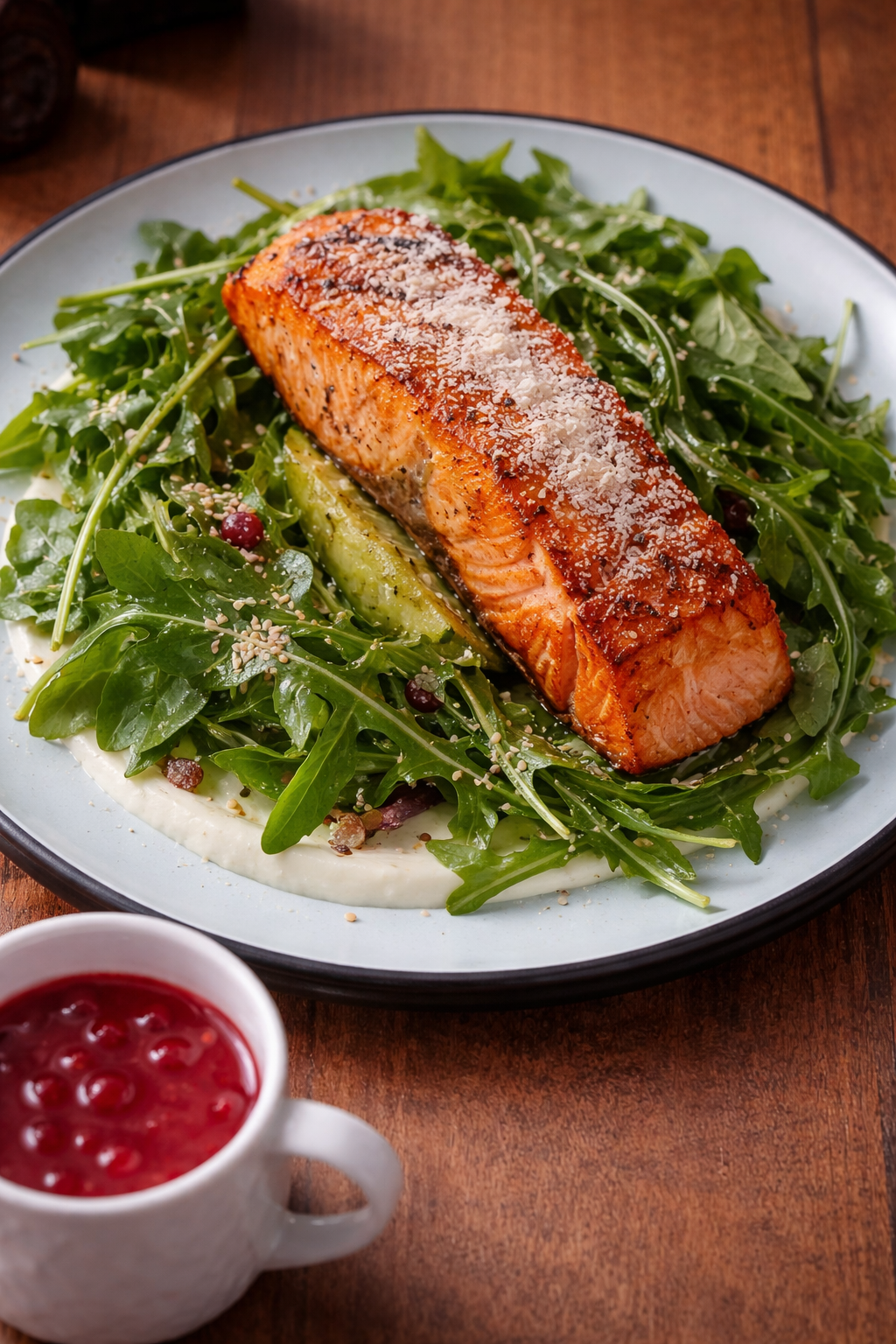 Семга на гриле