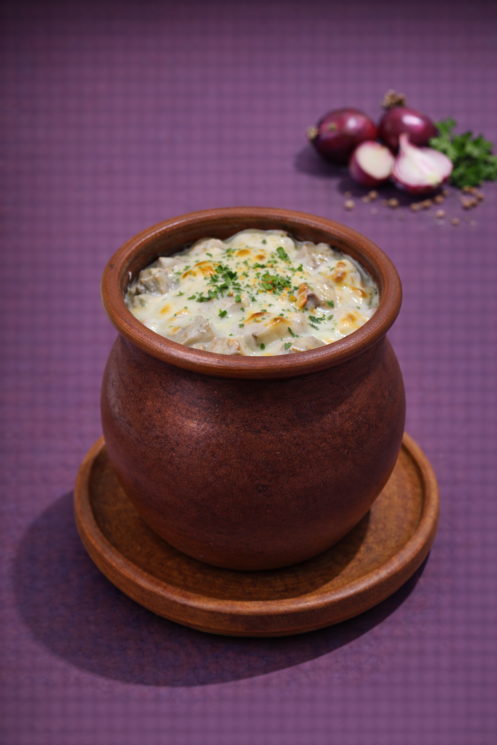 Курица с грибами в сливочном
                    соусе